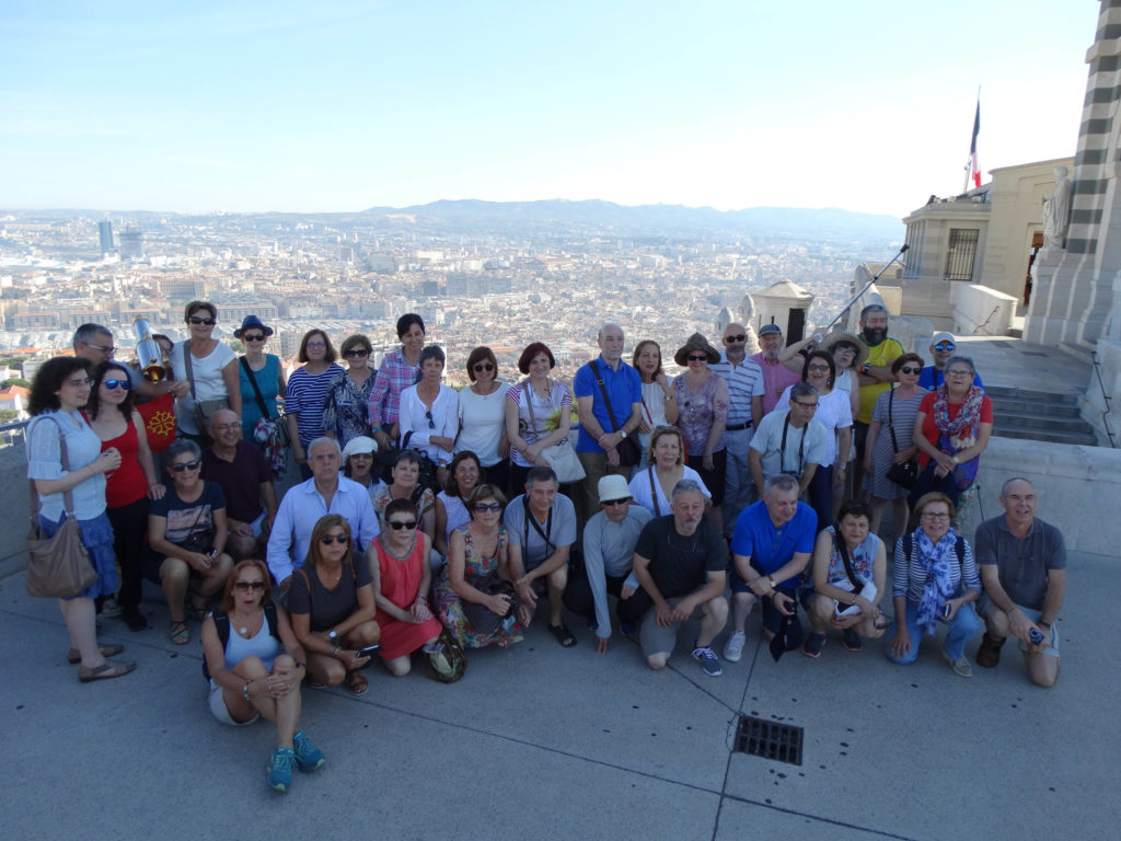 Foto de grupo na Basílica de la Garde (Marsella)