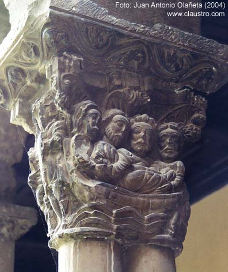 O capitel da catedral de Tudela (foto J. A. Olañeta, www.claustro.com)